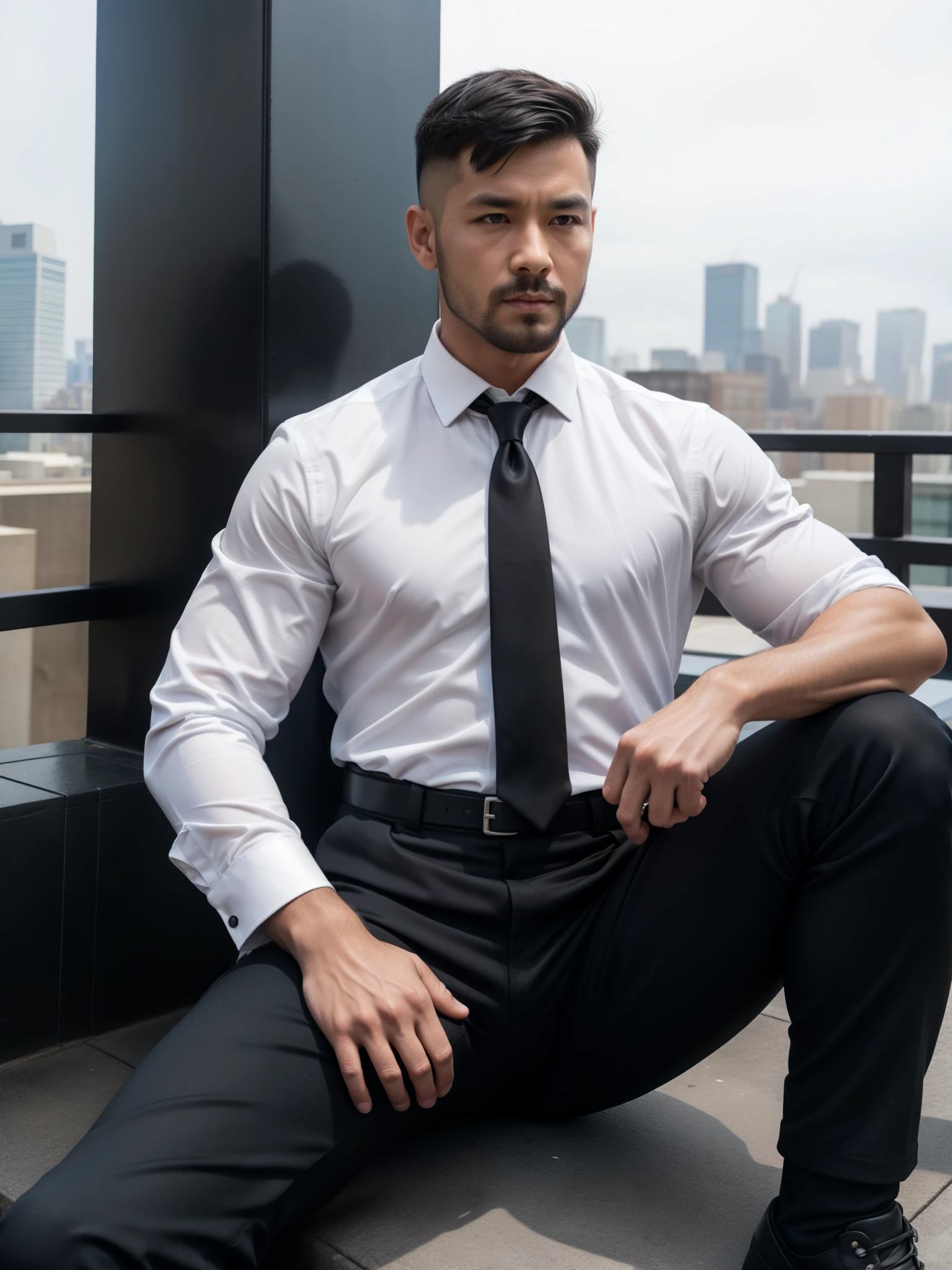36 years old,daddy,"shiny suit",wear white shirt, very glossy pants, necktie, shiny satin trousers,dark gray satin fabric ,Dad sit down on the sofa, k hd,in the office,"big muscle" ,black hair,asia face,masculine,strong man,the boss is,handsome,lecherous dad,look straight ahead,dad is handsome,dad is handsome, dad is "horny daddy",asian,sperm,sexy,black pants, masculine hairstyle,masterpiece