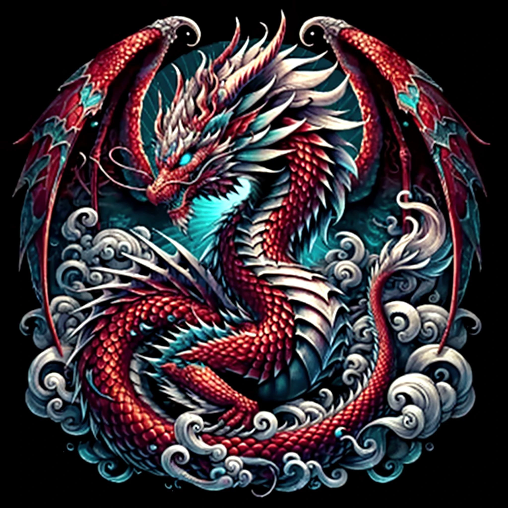 (dragon), anthropology, man, ((red body)), scales, tail, muscle, handsome, Middle Ages , เสื้อMiddle Ages , Fantasy ,The best aesthetics , best quality, Amazing quality, The best aesthetics