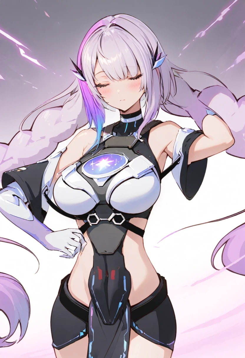 1 girl,Show off your lips,Put your hands forward,Anatomically correct,Cyber Girl,high quality,masterpiece,