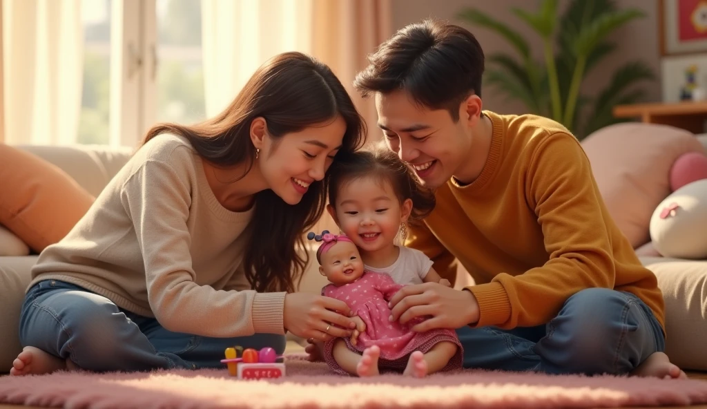 create an image of parents by choosing their daughter&#39;s name