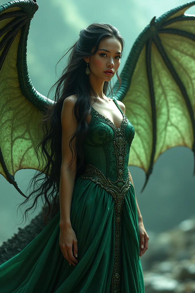 A young woman with beautiful detailed eyes, beautiful detailed lips, extremely detailed face, long eyelashes, 1girl, big breasts, big butt, wearing a sheer princess gown with no underwear, ornate jewelry, sarcastically over-acting as a damsel in distress, in a fantasy dragon lair setting, (best quality,4k,8k,highres,masterpiece:1.2),ultra-detailed,(realistic,photorealistic,photo-realistic:1.37),fantasy,concept art,dramatic lighting,cinematic,highly detailed,intricate,ornate,digital painting,vibrant colors