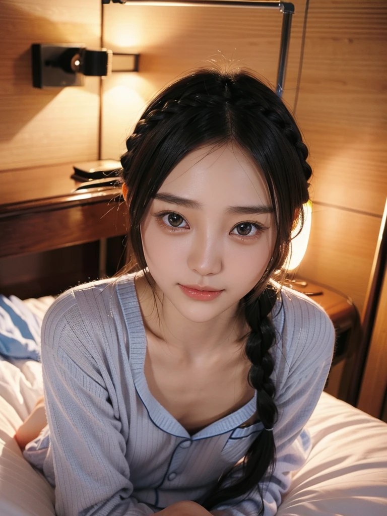 Perempuan anime cantik pakai kaca mata berambut putih dan berkulit putih yang menampakkan sebalh muka sahaja