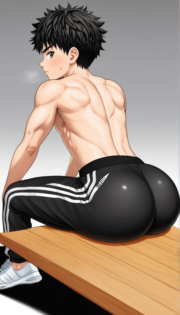 score_9, score_8_up, score_7_up, rating_explicit, source_anime, cowboy , jockstrap, spread legs, low angle, sexy man, hot guy, gapping ass