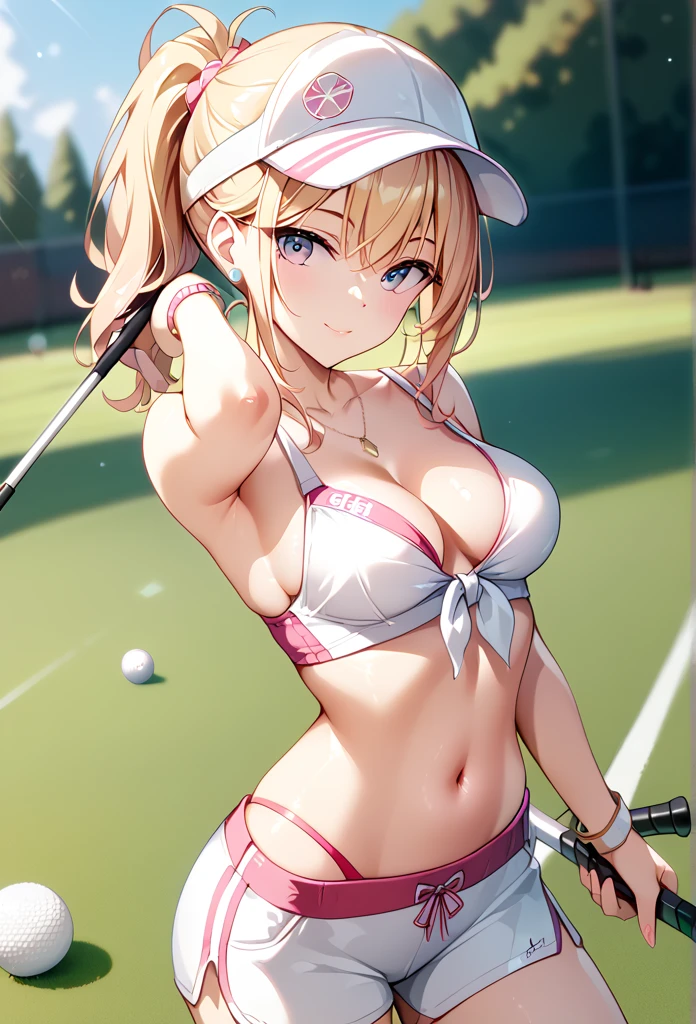 golf, sexy girl, mid breasts