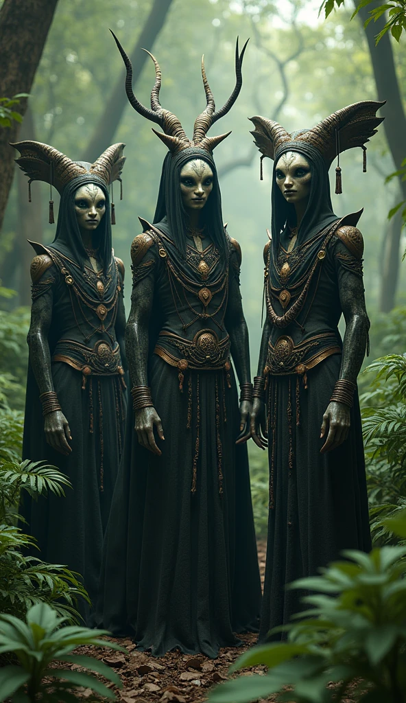 STar Wars, a coven of insane lesbian witches (many alien humanoid races, many colors, simple robe, nude underneath), on a jungle world in a stone archaic fortress (Star wars blend of extremely high technology and primitive construction), are going about a lip stick lesbian fantasy of village life (cooking, weaving, having public sex, cleaning)