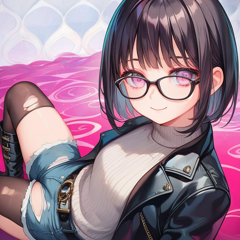 nsfw,(super fine illustration,8K CG wallpaper,best quality,extremely detailed,ultra high res,best aesthetic),(cowboy shot,from front),idolmaster, {{{haruna Kamijo}}}, (20yo, beautiful girl), (beautiful black eyes),((((beautiful black hair)))), ((short hair)), (((bule rim glasses))), (wet hair), (wet skin), ((sweat)), ((steam)), (flat chests,midium breasts), (tall), (slender), ((((bule cyber suit)))), (((see-through))),((open clothes)), ((pubic black hair:1.5)), ((on stage)), ((((spread legs)))),((spread pussy:1.5)),(open mouths), (smile), ((stick out tongue)),(feel good), (one eye closed),((singing)),((((behind right hand)))),(((hold the microphone with your left hand))),((headset))),(bukkake, cum on body:1.3),(bukkake, cum on face:1.1),ecstacy,((bule clothes)),(((sex, cowgirl, pov))),spotlight,