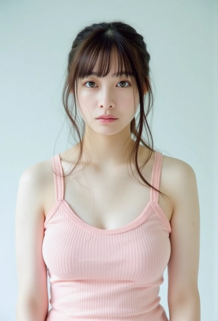 (8k,  RAW photo,  best quality, masterpiece: 1.2), Super detailed,  super resolution when you open your eyes, (Actual Photos: 1.37),  high resolution RAW color photo ,  professional photos,  Official Art,  High Definition CG Unity 8k Wallpaper, Beautiful Japanese woman, {30|40} age,  high definition face,  Very Detailed Eyes,   and very detailed skins  ,  very detailed nose, Highly detailed mouth, perfect anatomy,   Extremely Detailed Background  , 非常に詳細なnaked,  one girl , housewife,  REALISTIC BODY ,  white skin, Glittering Skin, Slender body, Very slim waist, Handsome body, brown hair, {short|length} hair, ( Short Bang :1.2),  cute face,   faint smile  ,  realistic face,  nudes, nsfw, naked, naked足,  earrings for a woman alone,  camera in front of the gauge,  Standing Figure ,  dynamic lighting, whole body, {{detail focus foot, full body, front view}}