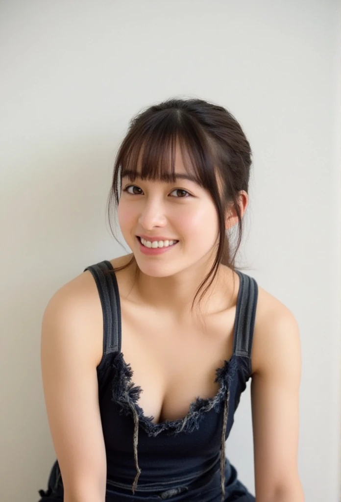 (8k,  RAW photo,  best quality, masterpiece: 1.2), Super detailed,  super resolution when you open your eyes, (Actual Photos: 1.37),  high resolution RAW color photo ,  professional photos,  Official Art,  High Definition CG Unity 8k Wallpaper, Beautiful Japanese woman, {20} age,  high definition face,  Very Detailed Eyes,   very detailed skin for short stature ,  very detailed nose, Highly detailed mouth, perfect anatomy,   Extremely Detailed Background  , 非常に詳細なnaked,  one girl , Idol,  REALISTIC BODY ,  white skin, Glittering Skin, A rich body, gentle waist , Cute body, brown hair, {short|length} hair, ( Short Bang :1.2),  cute face,   faint smile  ,  realistic face, {{{ nudes, nsfw, naked, naked足}}},  earrings for a woman alone,  camera in front of the gauge,  standing figure ,  dynamic lighting, {whole body}, {{detail focus foot, full body, front view}}