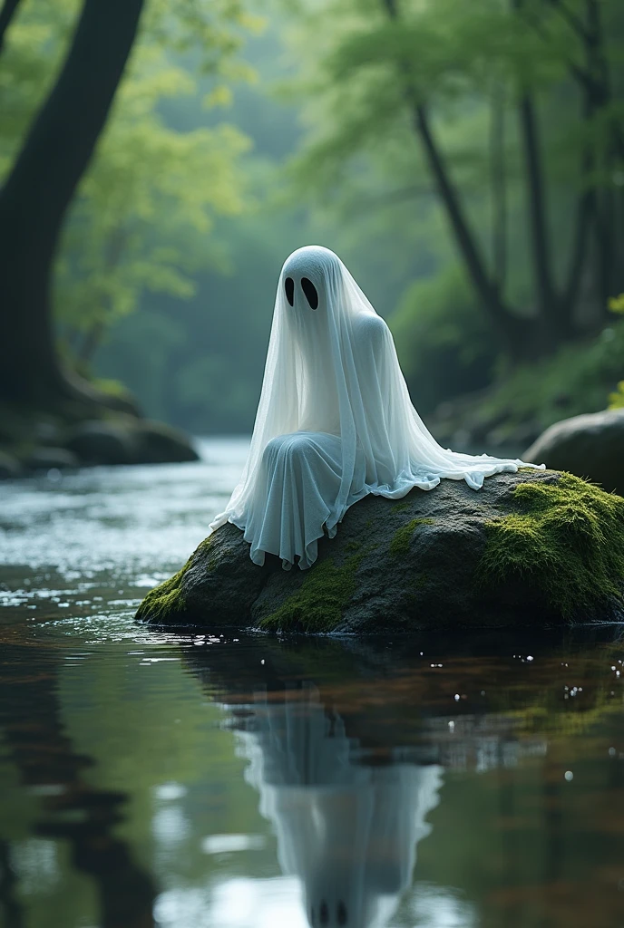 Ghost Family, Mysterious Family, Transparent creatures floating, photoRealistic, Hyperrealism, 8K, Live-action film, CG-10 ..., Bokeh blur, High detail, Sony Alpha α7, ISO1900,, detailed, Realistic, 8K Ultra HD, high quality