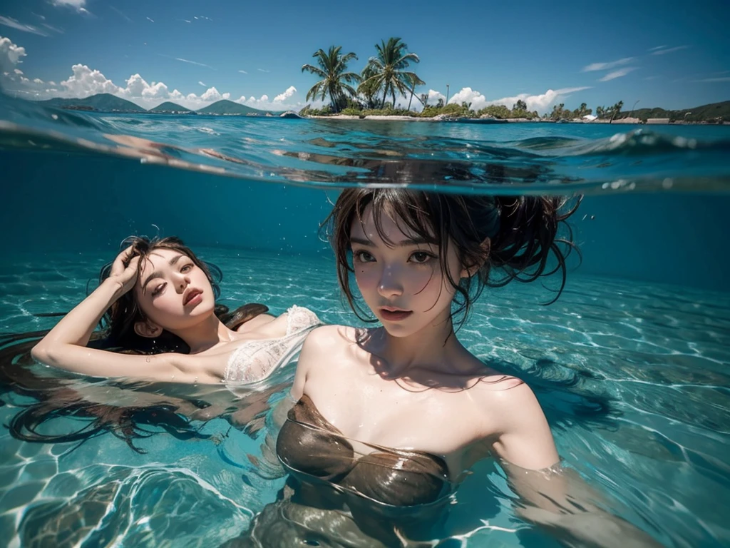 in the sea