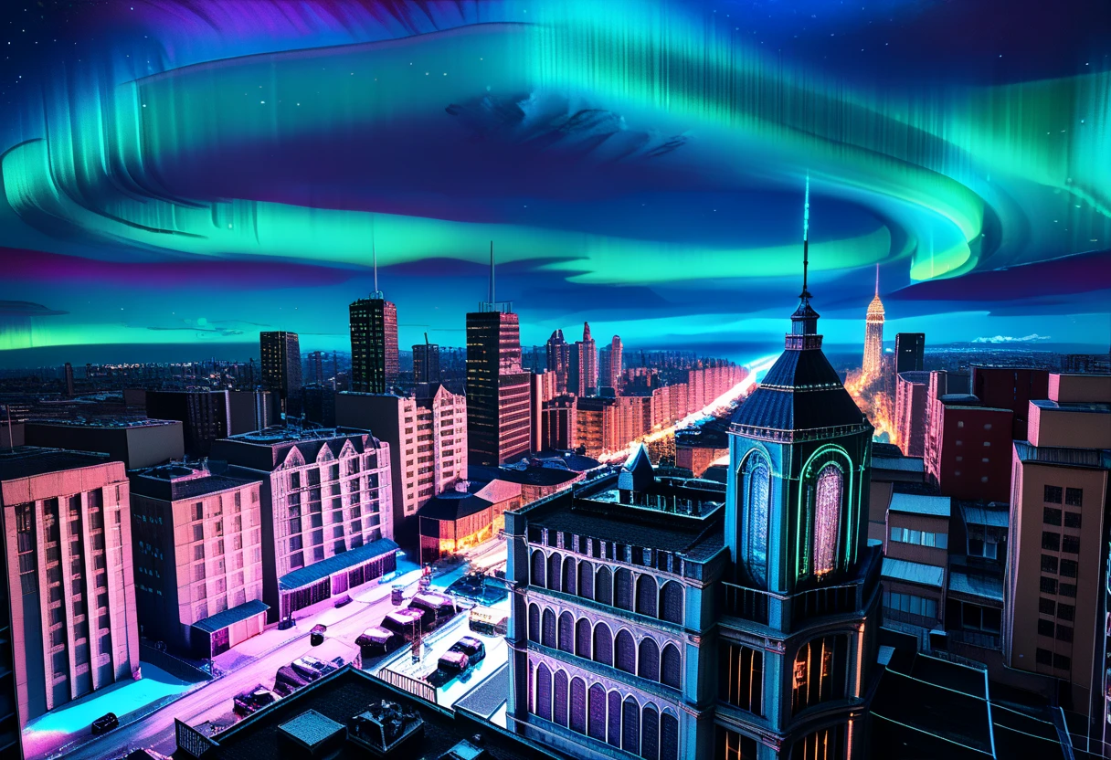 score_9, score_8_up, score_7_up, 3d, (Photo), (Scenic Background, View of Modern City from a high rise balcony, with a dense fog covering the ground, a large Modern Neon City with skyscrapers and tall buildings, aurora and stars fill the night sky: 1.3), extremely detailed, ray tracing, RTX, high saturation, high contrast, photon mapping, gloomy, (sharp image), (best quality), (detailed background), (intricate details), (lowkeylights_v2), (Dark), (Low-Key)
