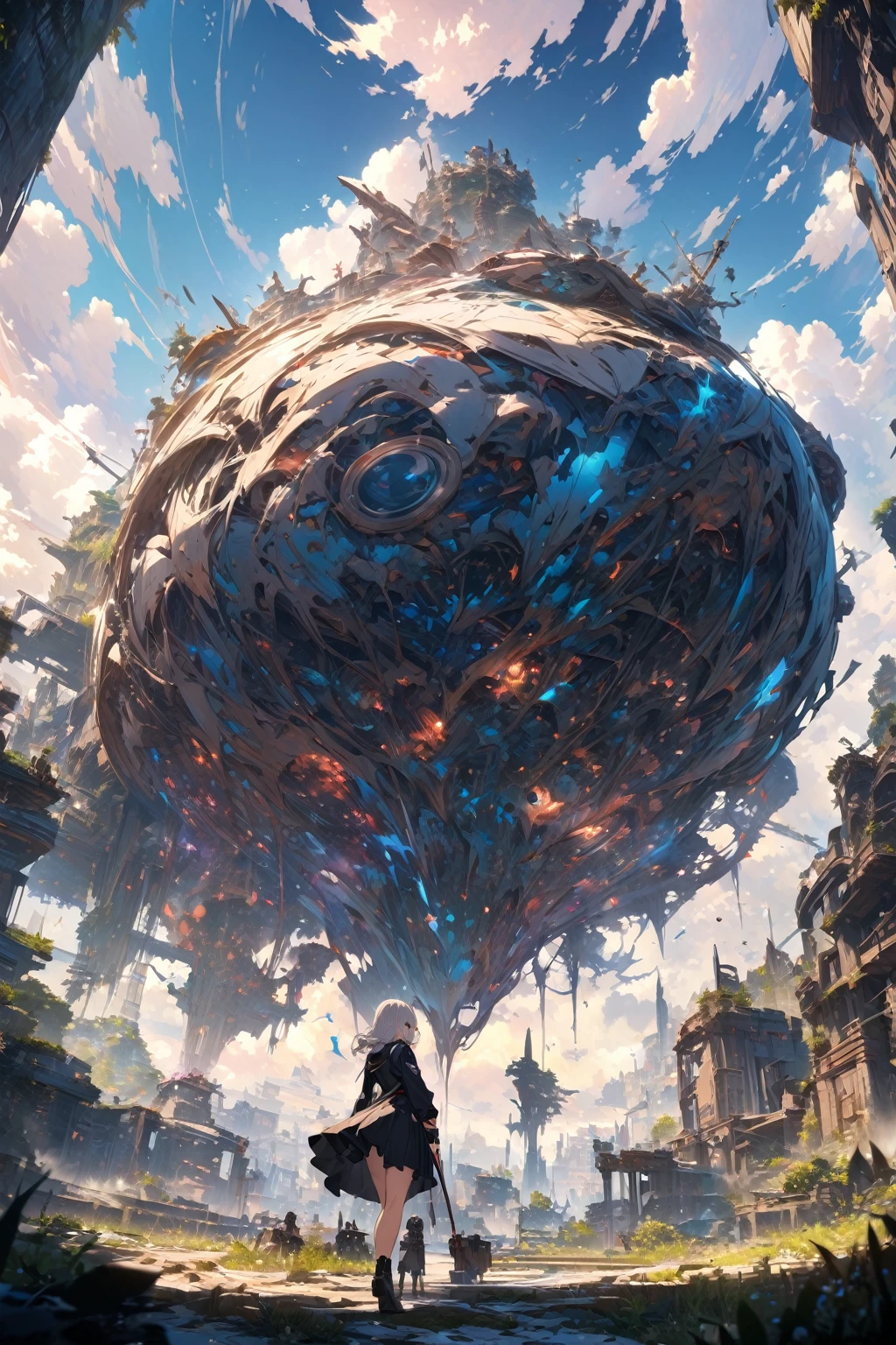 official art, unity 8k wallpaper, ultra detailed, beautiful and aesthetic, masterpiece, best quality, (zentangle, mandala, tangle, entangle), (fractal art:1.3) , 1girl, extremely detailed, dynamic angle, cowboyshot, the most beautiful form of chaos, elegant, a brutalist designed, vivid colours, romanticism, by james jean, roby dwi antono, ross tran, francis bacon, michal mraz, adrian ghenie, petra cortright, gerhard richter, takato yamamoto, ashley wood, atmospheric, ecstasy of musical notes, streaming musical notes visible