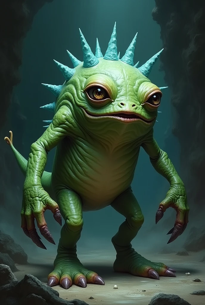 whimsical, fantasy concept art, reality-shot, realism, realistic photography of a cute alien lifeform covered with sea slug, suburban neighborhood, urban fantasy, ultra sharp, intricate details <lora:ugly_SDXL:1> uglylora
