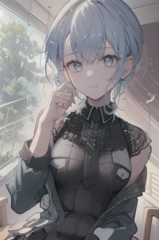 ((Strike Witches))、((Close your eyesる)),，(((Wide-open legs)))、(((Close your eyes)たCrying face))、　Silver Hair、、Slim figure，thin height、，elementary school girl、, girl、Long Hair，Small face，Emaciated，thin、Black tights legs，、Legs wide open、Legs wide open、、，Crying face,bondage、Tied up、shibari、Face is gloomy，Gloomy face、，Small breasts，Small breasts、非常にSmall breasts，Extremely Small breasts、、Adorable，Adorable、，uniform、The legs are very thin，legs are very thin、The best quality in the best condition，Highest quality、，masterpiece