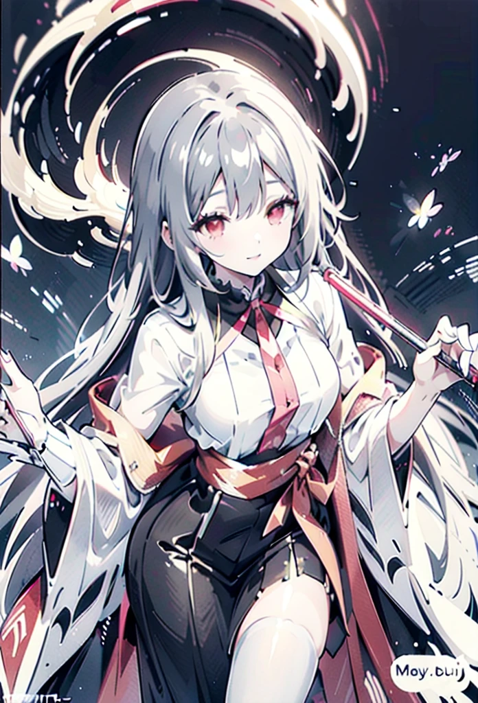 black gothic lolita 　　 black hair long　smile, 
Red eyes,  very long hair,  close your mouth,  accessories with gray hair,  closed eyes, リボンヘア accessories with gray hair,  high definition , accurate,  best quality,  high definition model with a long spear,  textured skin,  Ultra High Definition,  ゴスロリ服