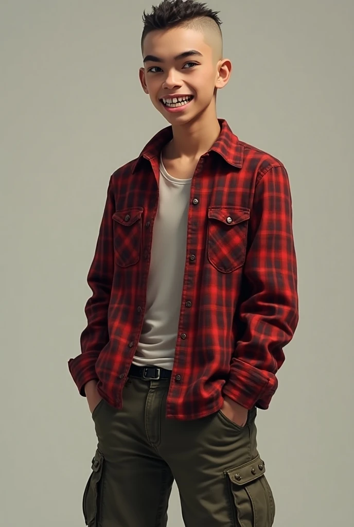 Nathan Kress, ((11 years old, short dark-brown hair, hazel eyes)), defined jawline, extremely detailed face, jean jacket, dark blue jeans, full body shot