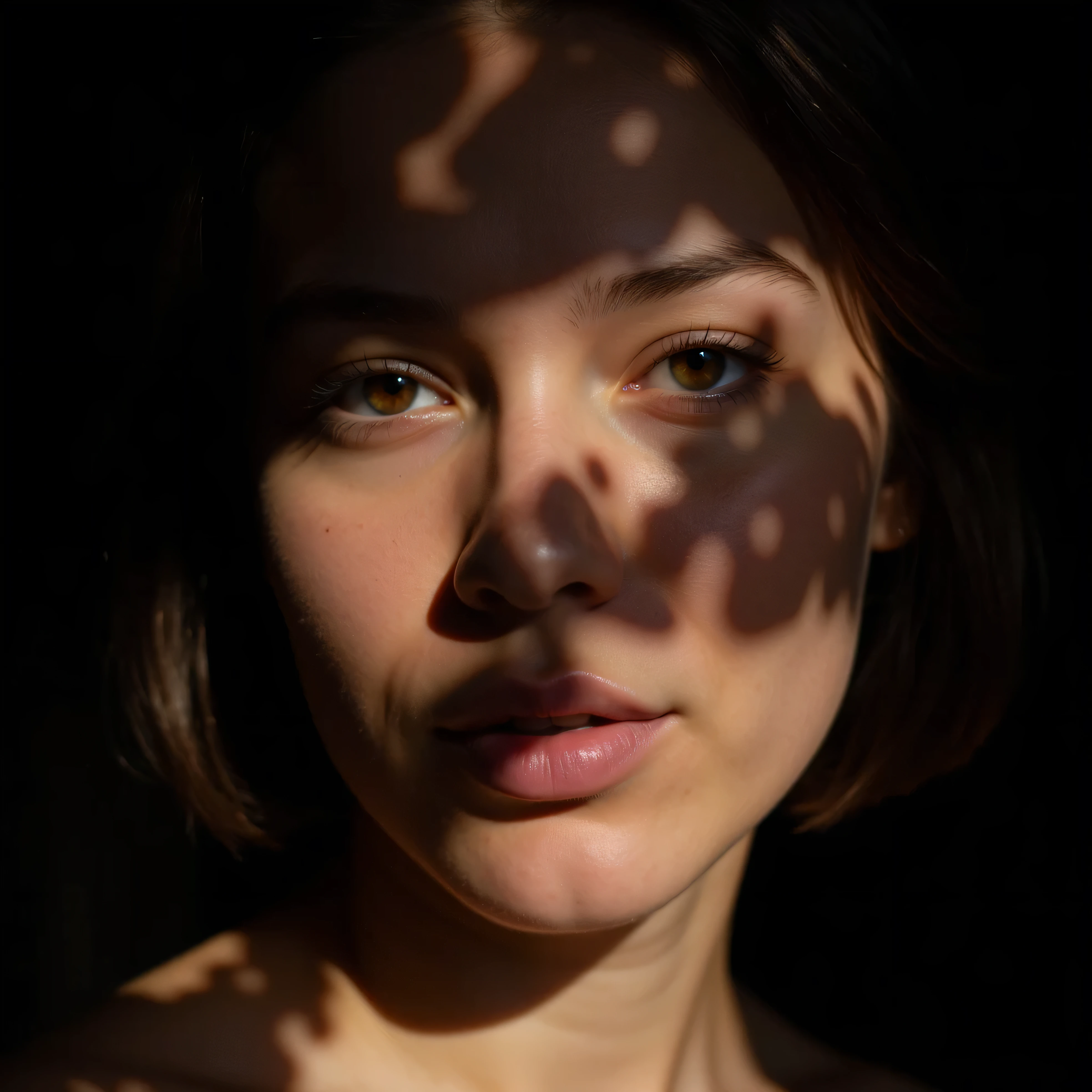 (masterpiece, UHD, 8k, best quality:1.2), solo, 1girl, (photorealistic:1.2), (RAW photo), (ultimate-realistic, ultimate-realistic details, ultimate-realistic texture, ultimate-intricate details, ultimate-realistic lighting, ultimate-realistic shadow, japanese girl, 24yo, ultimate-cute face, ultimate-RAW skin, ultimate-eyes,
 ,silhouette, light shadow, film grain, Hasselblad X2D 100C + XCD 2,5/25V, F/1.8, (cinematic still:1.2), freckles, 35mm photograph, film, bokeh, professional, 4k, highly detailed, perfect fingers ,Extremely Realistic,