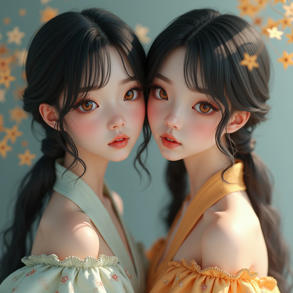 ((best best quality)), ((MasterPiece)), (Detail:1.4), 3D, A beautiful cyberpunk female image,HDR（high dynamic range）,RayTrace,nvidia rtx,The ultra-Resolution,Unreal 5,Subsurface scattering、pbr texturing、postprocessing、Anisotropic Filtering、depth offield、Maximum Clarity and Clarity、Many-Layer Textures、Albedo and Specular map、Surface coloring、Mitsu-Accurate simulation of material interactions、Perfect Scale、octanerendering、Two-colored light、large aperture、low ISO、white balance、Rule of Thirds、8K RAW、beautiful bright pupils，flowing robe，Fine pupils，Detailed face and eyes，Long Lashes，Blushlush，voluminous hair，Tender red lips