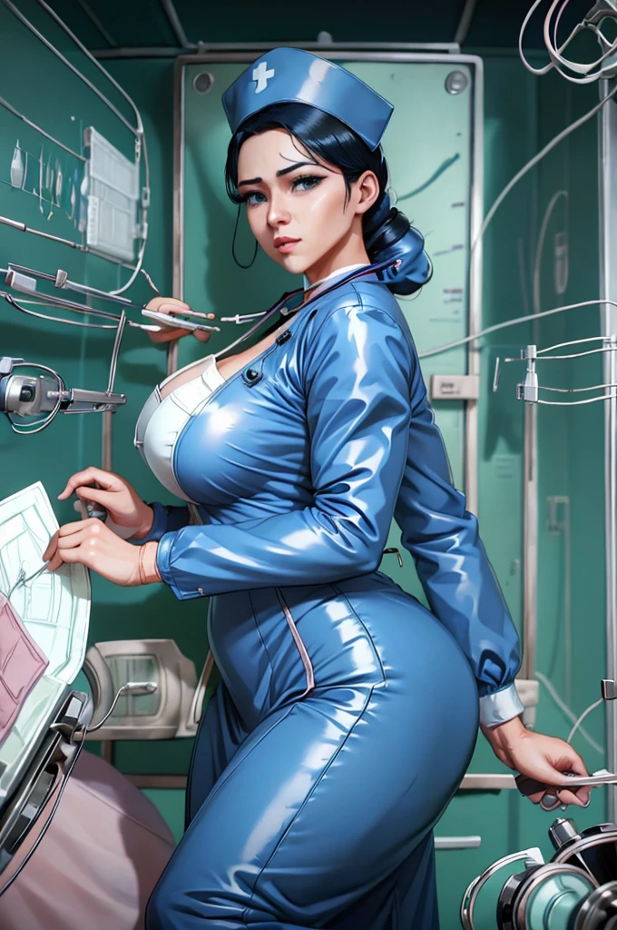 nurse uniform,hospital, latex nurse suit,nurses,busty,elbow gloves,labcoat,black hair woman,blueeyes , gigantic ,medical instruments,asian nurse,two nurses,speculum,examination room,oversize ,big ass ,strap on, lay on table ,legs spreaded,giving birth,gyno chair , dentist,Milf,latex,yellow uniform,oversize breasts,diaper