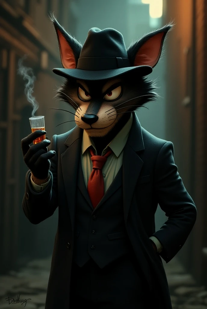 by fluff-kevlar, by Zackary911, by Kenket, by Kilinah, by fluff-kevlar, anthro, anthro, (1boy), male focus, Zib, (shan):1.4, frown, anthro, furry, cat, detailed hands, (detailed clear face), (5 fingers), orange body, fluffy, cat tail, clear yellow eyes, colored sclera, (black pupils), ((smile)), three-quarter view, (portrait, pink light),detailed background, simple background, dark background, smoke, (red suit, well dressed, gangster hat), (portrait), male, ((looking at viewer)), front view, skinny, anthro, slim male, athletic male, hi res, 8k hd, extreme detail, detailed background, ((jazz, noir, scenario, front lighting, backshadow)), masterpiece, by Pino Daeni, by einshelm, solo, stripes,