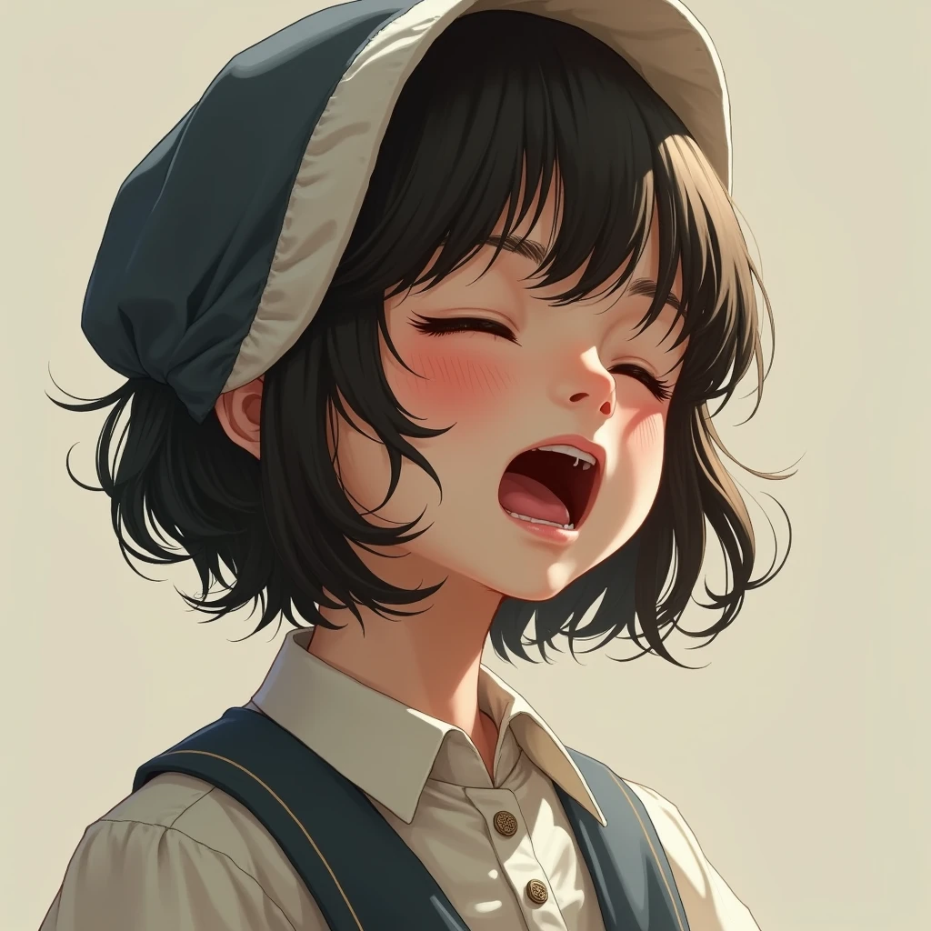 18 women,dark circle mask,limb restraints,A black-haired one,flail,gender,windy，（blush, Sweat, open mouth, roll your eyes, tears, Sticking out tongue, open your eyes, head tilt）