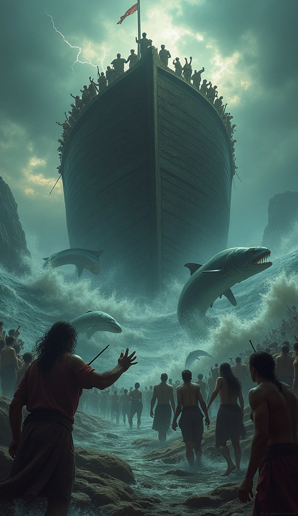 The clash of titans as Poseidon and Zeus clash their tridents in a fierce battle of wills.