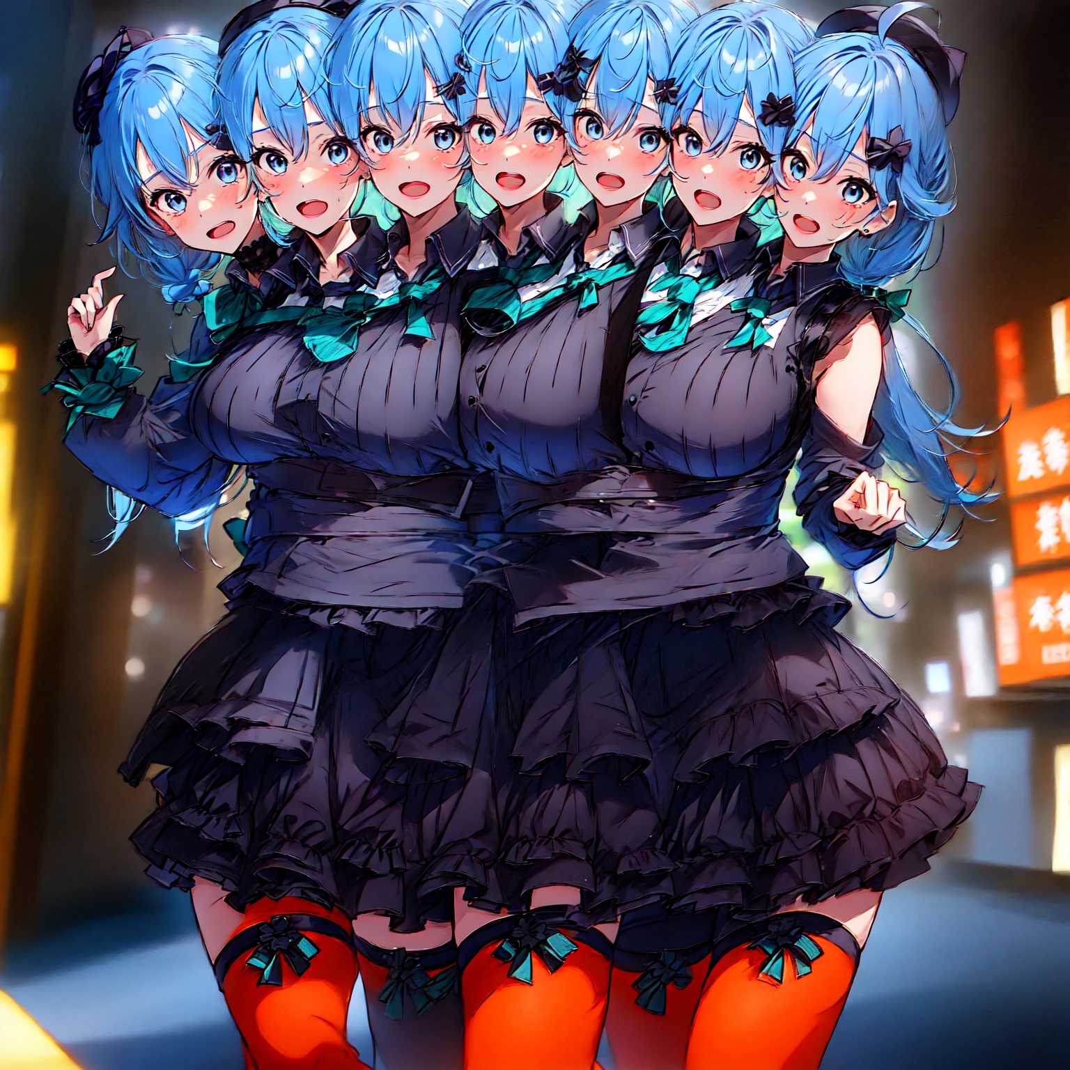 NSFW,masterpiece,Highest quality,High resolution,Super detailed,Roxy Migurdia\(Mushoku Tensei ～If you go to another world, you'll get serious～\),Small breasts,Blue Eyes,Blue Hair,Long Hair,Braid,Twin Blade,(Quality Playboy Bunny),White fishnet stockings,Iron Collar,(Ahegao),Embarrassed,sexual excitement,Estrus,blush,smile,((Squirting)),Sweat,heart,casino,(male),Having sex,Insert,Creampie