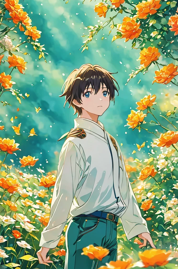 (Makoto Shinkai:1.2),(Makoto Shinkaiスタイル:1.1),( best quality, high definition ,4K,8K resolution,8k, high definition ,Ultra HD,Super detailed),( fine detail:1.2),(Anime-like:1.4),Anime protagonist,Anime Boys, Animation Art ,Fresh,(( bright and fresh boys:1.4)),( is cool:1.4,cute:1.1),(Masculine Thoughts ), baby-faced boy to cuntboy,Handsome guy,Popular boys among girls, male athletic club members,(Big rough outfit ),Uniformity of large rough clothes ,((Big rough outfit の調整:1.4)),(big white sweater :1.2),((Thin limbs:1.4)),Smoothly,Concave and convex,I am,(My eldest son with a girlfriend :1.4),More realistic,Handsome guy体型,, love simulation,,(2.5D),background,