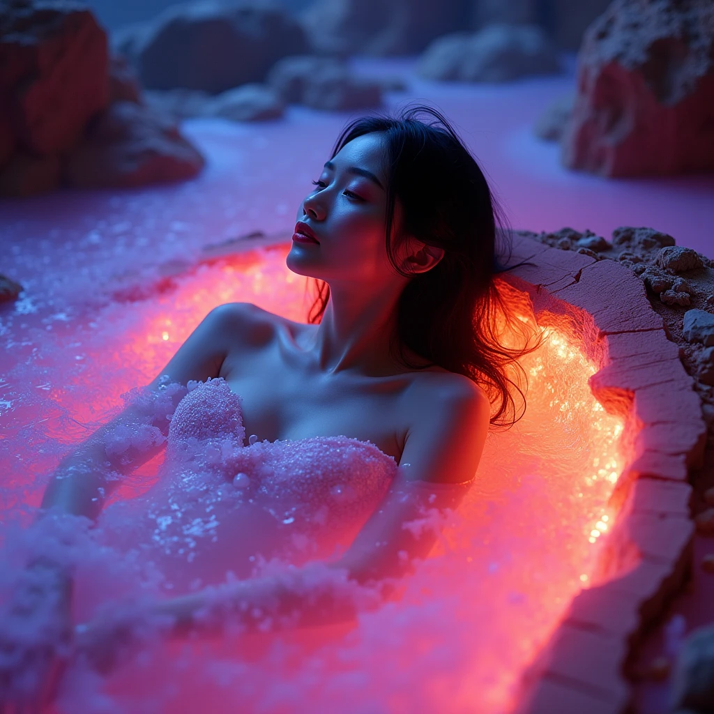 A 3D love shape crafted from luminescent radium-infused rubber, suspended against a pristine white background, pulsing with a vibrant, deep crimson hue that seems to reverberate with an otherworldly energy. The intricate, 8K-detailed design showcases delicate, swirling patterns that evoke a sense of futuristic elegance. The overall aesthetic is mesmerizing, as if gazing upon a celestial entity, imbued with an irresistible warmth that radiates an aura of passion and romance, bathing the viewer in an intoxicating, rose-tinted glow.