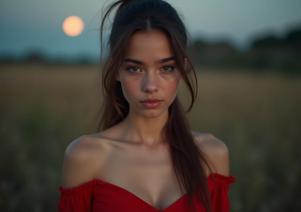 Realistic photography, girl with blue eyes, Portrait Sophie Mudd, Portrait of Corinna Kopf, blonde hair and big eyes, selfie of a young woman, without makeup, natural makeup, Face with Artgram, big tits, blonde, latinas, ((Midnight, Best quality, 8k, Masterpiece :1.3)), ((Night city Roma view, Rooftop:1.3)), Roma city.
