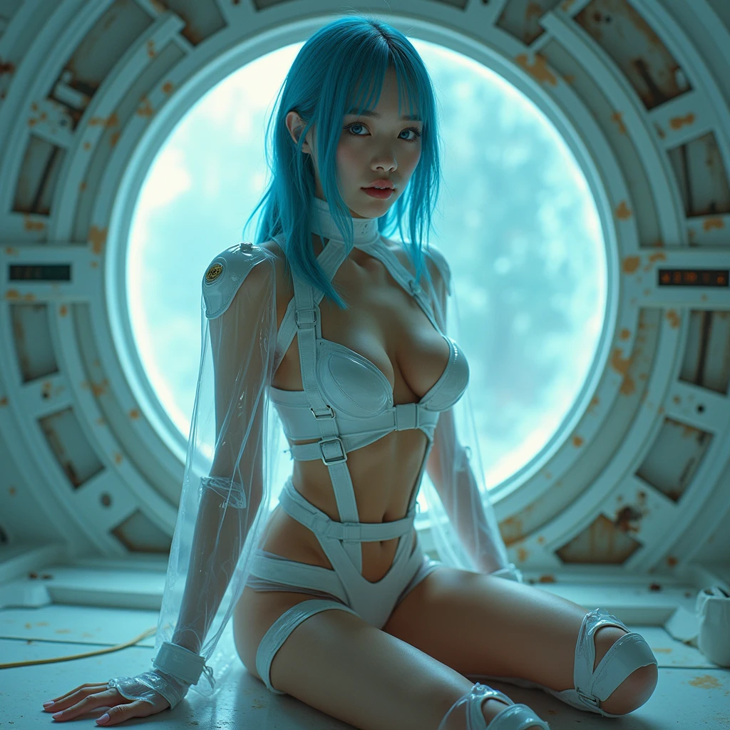 (CG Unity 8K wallpaper, extreme details, masterpiece, highest quality), (exquisite lighting and shadows, very dramatic images, cinematic lens effects), (Sailor Moon: 1.1), double tail, bright blue eyes, blonde hair, white tight-fitting wet and sheer top, white gloves, wet and see-through miniskirt, the background is futuristic city (excellent detail, excellent lighting, wide angle), ( Excellent rendering, enough to stand out in its class), wet,((Pubic hair, Lower abdomen bristles, Crotch open, are large and about to spill out of bra)), Pubic hair sticks out of underwear , ((((wide leg spread)))), lying down , ((sweating)) , wet Crotch area, wet thighs, (((Potential NSFW))), Beautiful girl with accentuated slender abs: 1.4, tip sticking out, areola protruding, pubic shape clearly visible,six-pack abs:1.4 ,wet, ((Open legs in famous street)) ,(((Moaning in pain, feeling pain, tears flowing, sore, crying in pain))), bust botox, sleeping beauty lying on her back, wet skin and hair, big breasts , bare lower body, no panties, Live ass), perfect body, open (perfect body), fashion photorealism, high definition sysie details, photography, sharpness, unique 850 4, koda850 k portrait camera , f1.6 lens, rich color, hyperrealistic texture, spectacular light texture, surreal art, Cinestil 800 fashion mechanism, (((frightened and crying))), covered in tears, obeying pain, moaning in pain, grimaces of pain,(1girl:1.3), solo, __body-parts__, Official Art, Unified 8k wallpaper, ultra detail, beautiful and beautiful, beautiful, masterpiece, best quality, raw, masterpiece, ultra fine photography, best quality, ultra high resolution, photorealistic realism,((Sci-fi city background in a futuristic war state)), Full body portrait, amazing beauty, Dynamic pose, Delicate face, Vivid eyes, (seen from the front), (((She wears a full-body superheroine suit))), Torn Full Suit, (Torn Short Skirt), Torn Top, Combat Long High Heels, Sailor Moon, Highly Detailed Future War Background, Detailed Fac
