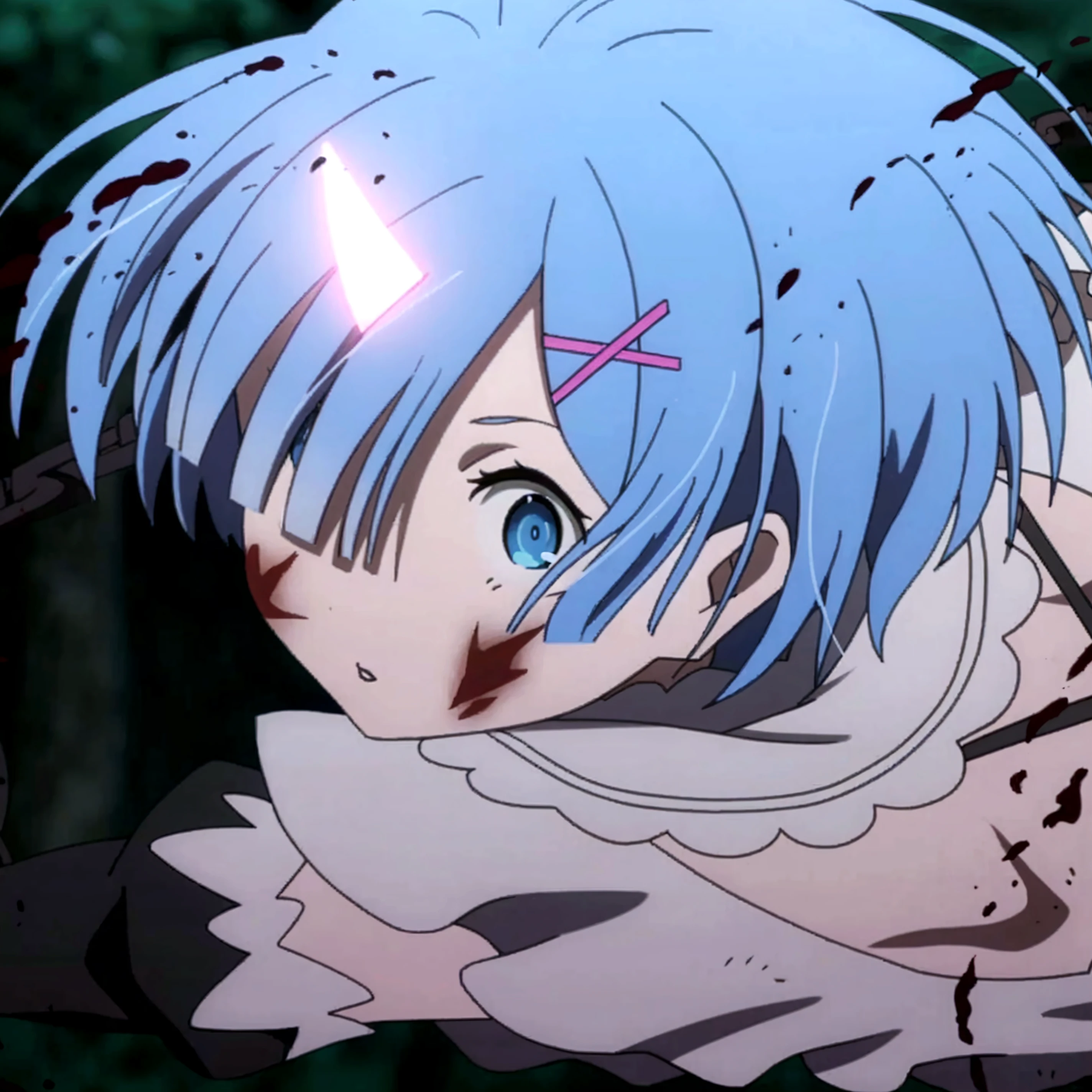 blue eyes,short hair,jewelry hairband, short hair, bob cut,naked,A chillingly intense Satanic ritual unfolds, showcasing brutality and despair. The scene features a horrifying creature reminiscent of Insidious, summoned amidst the carnage. This vivid depiction, whether in a painting or photograph, depicts blood-soaked altars and tormented figures. The imagery is remarkably detailed and evocative, immersing viewers in a world of darkness and malevolence.