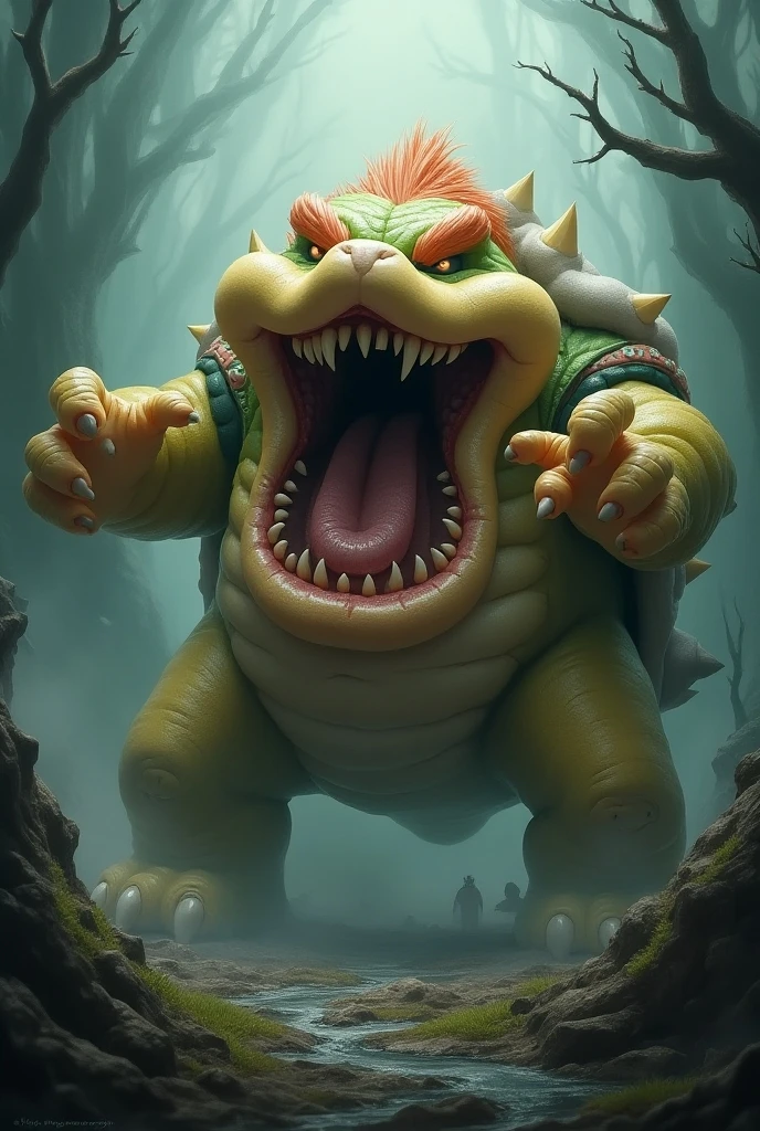 (feral green yoshi), (werewolf) score_9, score_8_up, dream prompt:score_9, beautiful, detailed cute face, blushing, shocked expression, reverse cowgirl position, looking surprised, looking back, crying, grabbing butt, looking down, forest, male/female, sex, crying, sex, vaginal, cum, impregnation, looking scared, screaming, deep penetration, sobbing, foot shot, feet in view, huge feet, 3 toes, huge toes, saliva, hyper feet, humanoid feet, green feet, looking at you, ((closed eyes))