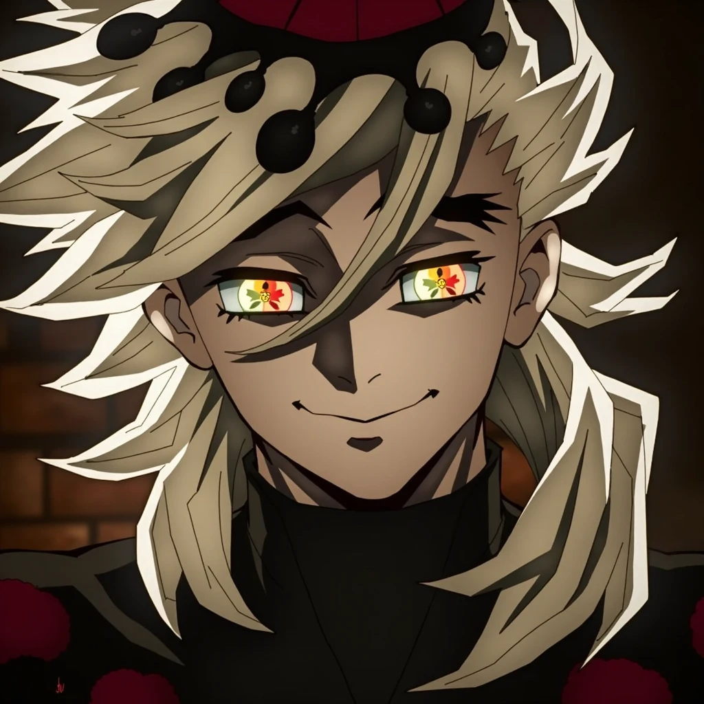 anime characters with different colored hair and makeup in a dark room, digital art from danganronpa, nagito komaeda, screenshot from black clover, demon slayer artstyle, otaku gangasta, today's featured anime still, badass anime 8 k, key visual, danganronpa, key anime visuals, nagito komaeda from danganronpa