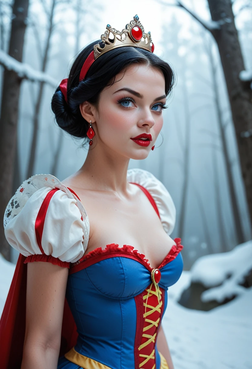 The Evil Queen from Disney Snow White, Small Perky Breasts
