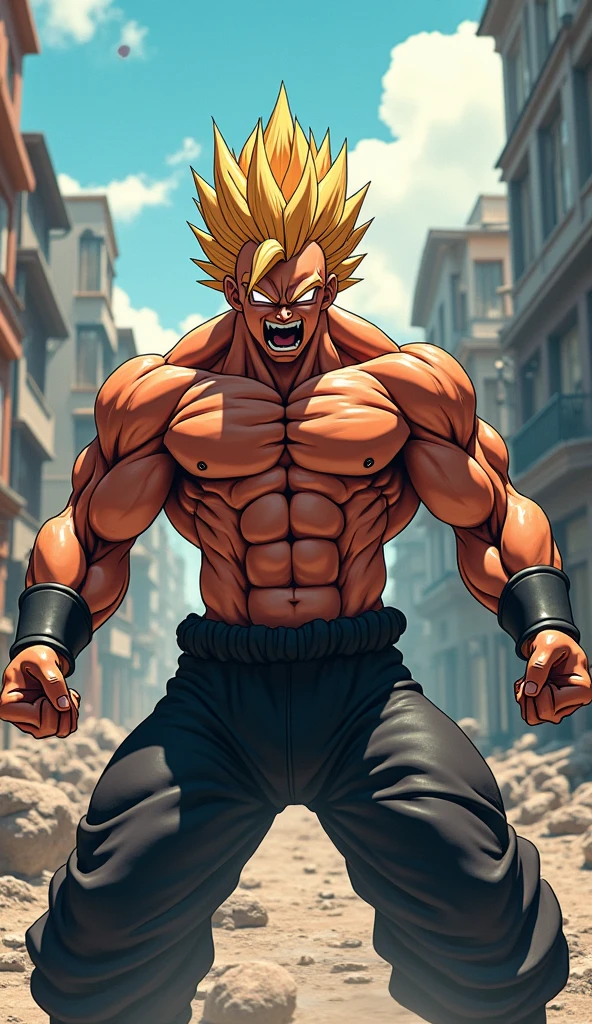Wolverine de corpo inteiro com raiva, olhar seco, caos, pedras, wreckage, ambiente vermelho.