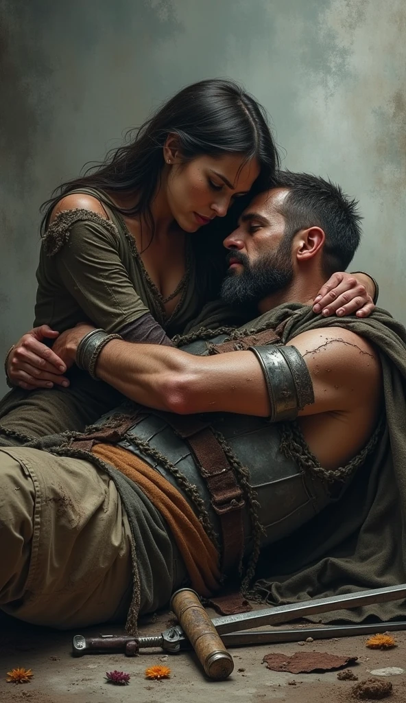 (Professional 3D rendering:1.3) de (Realistic:1.3) Foto de arte mais bonita do mundo，Features spy couples,  suaves e brilhantes, ((Heroes, epic, fantasy, rough muscular couples, wet heroes, angry look, long hair, short beard and fierce expression in dynamic pose, fantastic location, majestoso ambiente desordenado)), corpo inteiro 8k unidade render, action shot, poros da pele, very dark lighting, sombreamento pesado, circunstanciado, Rosto detalhado, (vibrante, fotogrdeia realista, Realistic, Dramatic, Escuro, foco nítido, 8k), (Old leather clothes damaged by bad weather:1.4), ((((Use peles)))), (intrincado:1.4), decadente, (altamente detalhado:1.4), pintura digital, rendering by octane, art stations, Conceito-Arte, liso, foco nítido, illustration, germe da arte, (Loish:0.23), Wlop Ilya Kuvshinov, e Greg Rutkowski e Alphonse Mucha Gracias, (global ilumination, studiolight, Light Volumetric), chuva forte, floating particles, patife, fantasia, Onze, corpo inteiroesbian, ((Fundo escuro e antigo da cidade:1.3)),CGSesociedade,art stations