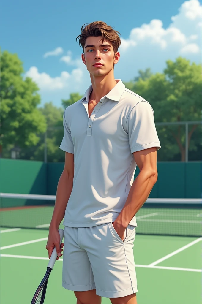 Brown Hair、Break、male、adult、Prince of Tennis
