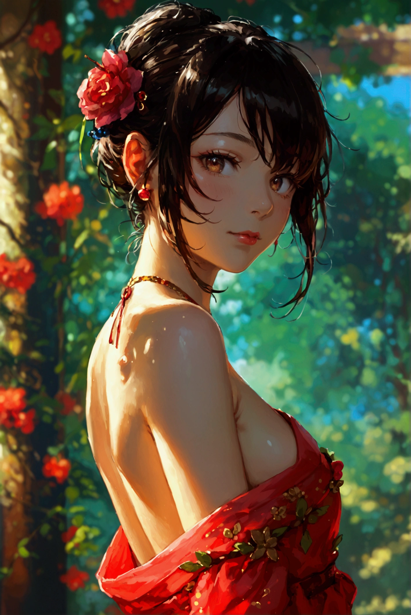 (masterpiece,8k, super high res,highly detailed:1.8), (fantastic artistic depiction of immortal water goddess:1.3),(sfw:1.6),
beautiful,cute,solo,
(nature scene, mystical serene athmosphere:1.3),
cute beautiful excited genki (sakurabaaoi:1.5) (diving:1.3) in lake with magical purple lotus flowers, (blue_kimono:1.2),
(blue hair:1.3),(adult:2.5),
<lora:opll-f:0.4>,(opll),
<lora:Sakuraba_Aoi:0.6> 
<lora:EdobFairyTaleLandscape_v1.0:0.3>, (EdobFairyTaleLandscape:0.6) ,<lora:add_detail:1.2>,