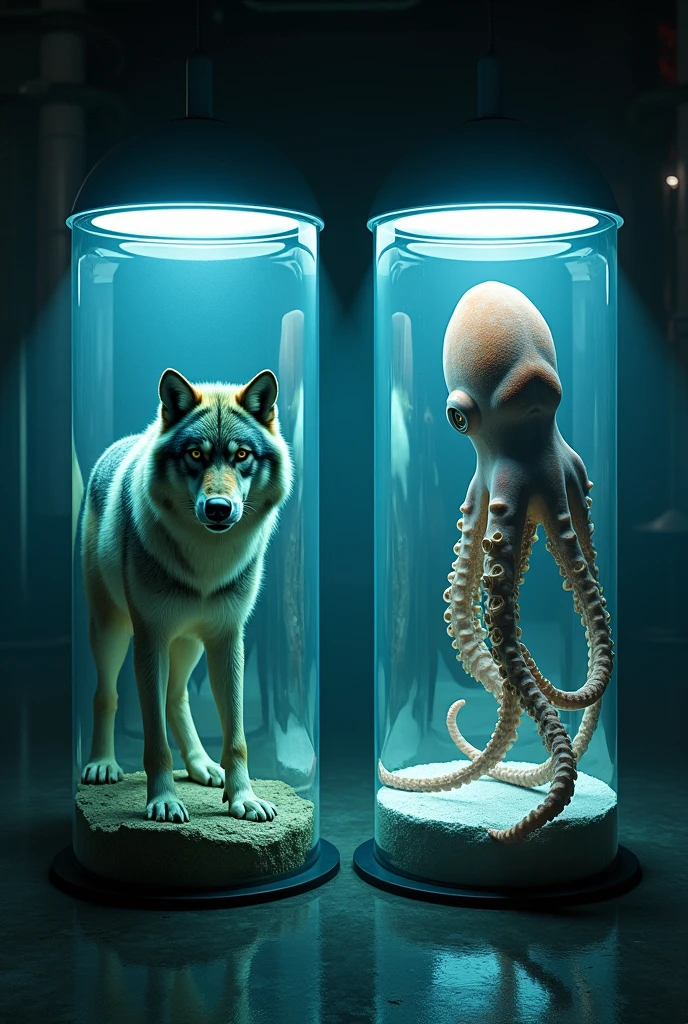 (extremadamente detallado, obra maestra, La mejor calidad), Estilo oscuro, intense illumination, rostro con arrugas, lengua larga, tentacle, deforme, monstruoso, interior de una piscina de agua verdosa, imagen submarina, alien con Colmillos finos, pico de pulpo amenazante. manchas de tinta. Rococo composition. Luz de caravaggio