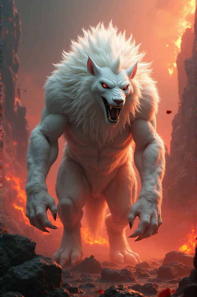 (((Top Quality: 1.4))), (Art by  Jean Baptiste Monge),(Unparalleled Masterpiece),(Ultra High Definition),(Ultra-Realistic 8k CG),chiaroscuro, cute white werwolf, king of werwolves, massive muscular body, standing, fluffy body , in dark medieval castle, horror , eerie moon light makes gradient of shadows and adds depth to images, (magic mysterious background ,highly detailed background, glowing particles, ethereal fog, faint darkness), hype realistic cover photo awesome full color, Cinematic, (hyper detail: 1.2), perfect anatomy,((full body image:1.8))