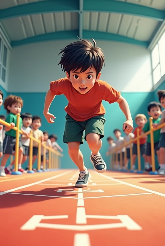 boy in gym