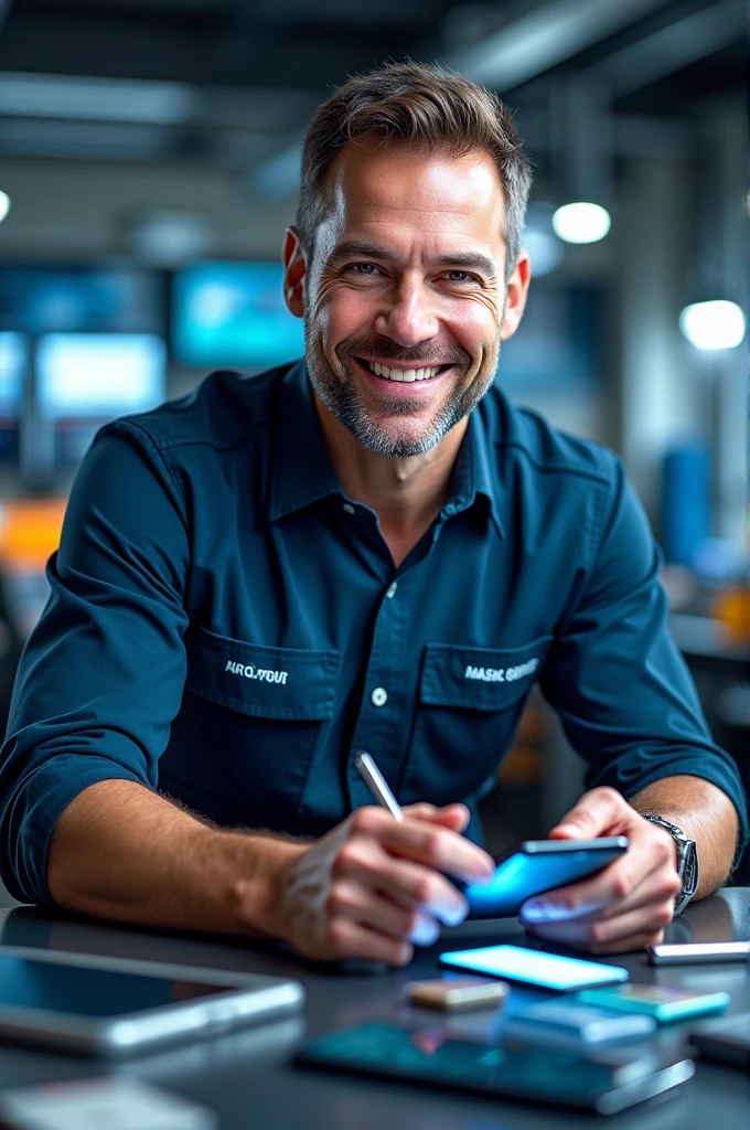 An advertisement for a technical service called Master Mobile