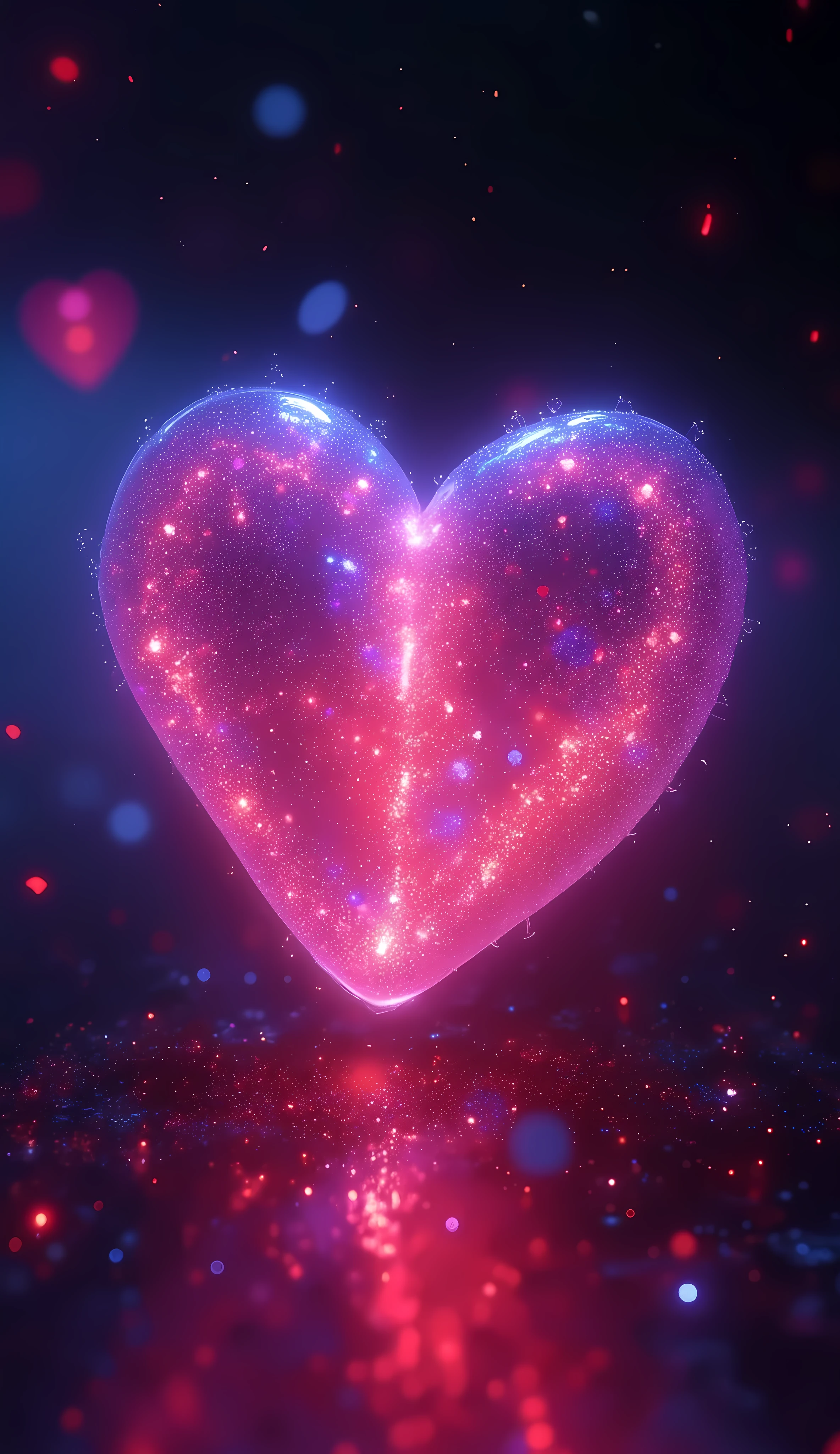  Neon Glow Lighting, delicate heart, Dynamic Heartbeat ,