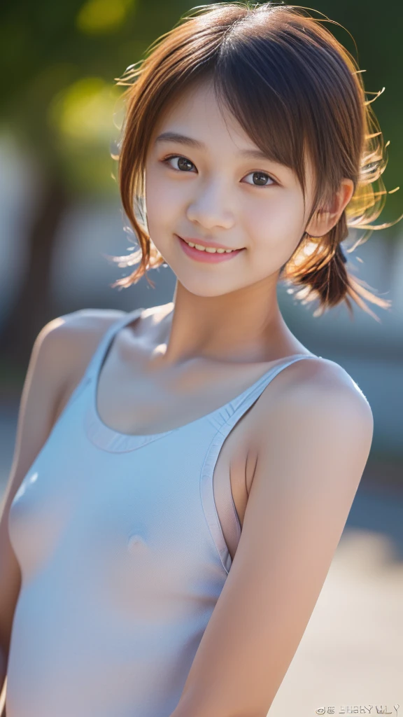 (8k, RAW Photos,Best Quality, High resolution:1.1), (Ultra-realistic:1.9),(Realistic, Realistic:1.9), (Japanese cute Girls:1.5),whole body、(Glowing Skin:1.3),(teen:1.5)(shy face:1.5)Cute Core,ponytail,(very cute:1.5)(cute:1.6)masterpiece, highest quality,blush,smile,(high school girl:1.5)(18 years old:1.5)(leotard:1.5)(1girl:1.5)cameltoe,ballet leotard,in school,(portrait:1)