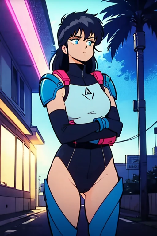 Erisa, tight pants, sportswear, seductive, thick thighs, night sky view, realistic, best quality, masterpiece, ultra detail, ultra high res, extreme detail