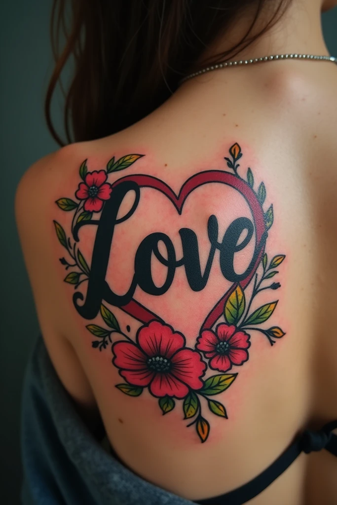 I want a tattoo on my neck on the side that symbolizes love