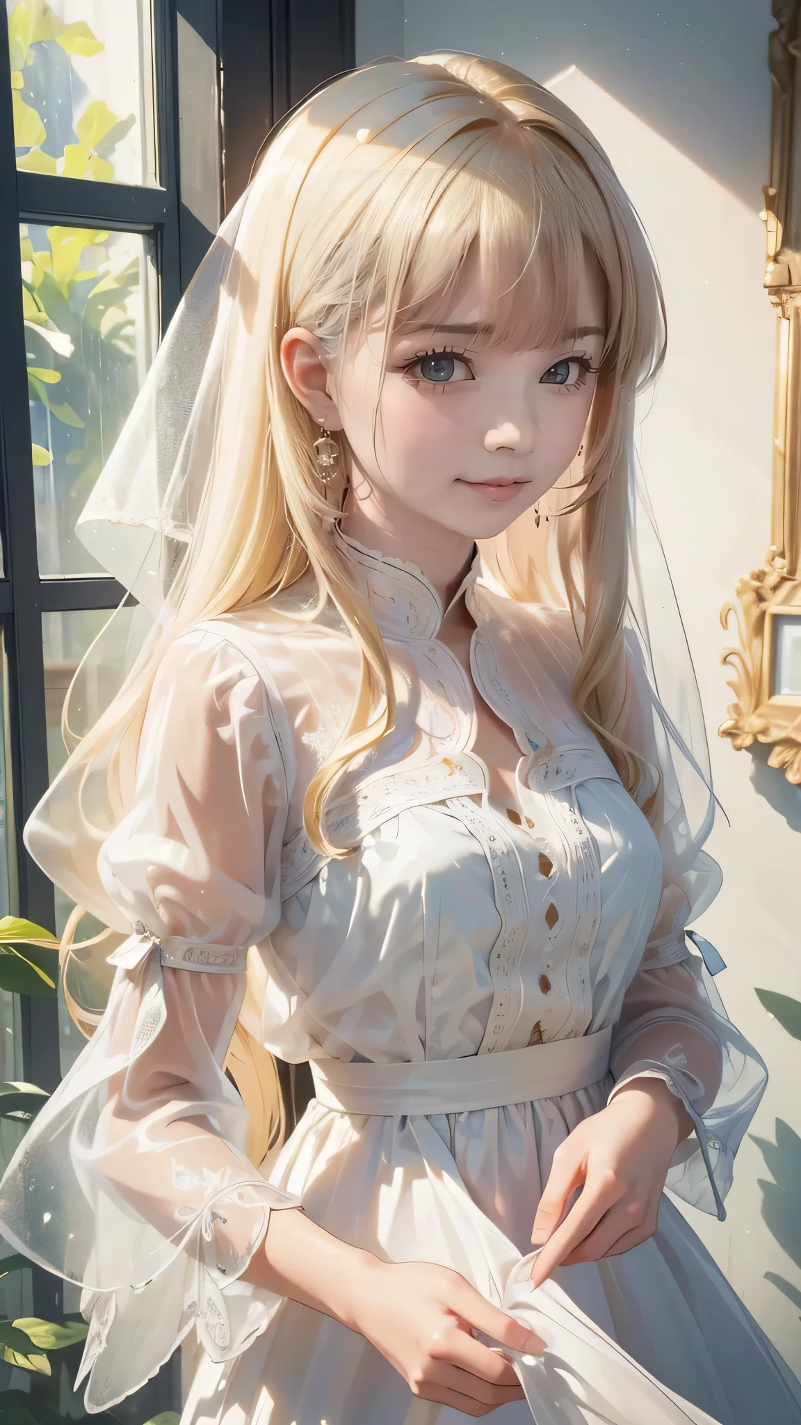 ((highest quality)), ((masterpiece)), ((Ultra-detailed)), (Very delicate and beautiful),Mysterious figure covered in translucent cloth,A girl with beautiful, detailed eyes,Abstract and mysterious girl, Long blonde hair, A swirl of dreamy pastel colors and soft light, rain,Looking out the window,Don't look at the audience,Attention to detail,Non-expressive,Imaginative,Bokeh,Soft Light,Cinematic lighting