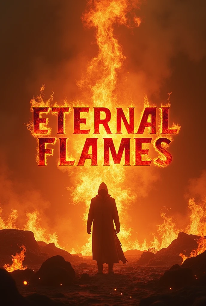 A book cover. A hell and flame the title is "Devil's flame" and the author name at the bottom. The author name is "Chu Shykl" a little bigger. No devils. Just a book cover not fully book