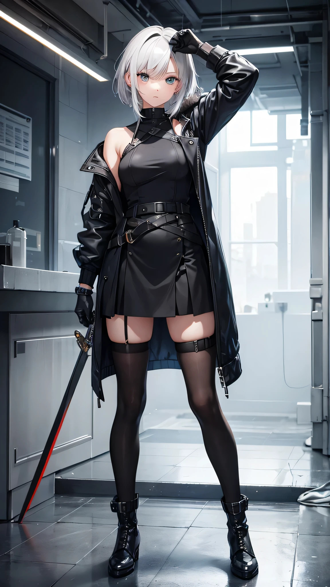 (highest quality, masterpiece),sexy, erotic, 1 girl, 18-year-old, despise, Pride, long green hair, sleepy eyes, looking at the viewer, medieval tabernacle, (close), ((dark room)), Sweat, the candle is lit, ((cleavage)), Mr.々Inside a torture chamber with various tools、
BDSM、(((black leather corset dress:1.4)))、(((The corset is decorated with beautiful embroidery.)))、(((corset dress with shoulder straps)))、(((tight black leather miniskirt:1.4)))、first round、(((Black Thigh Boots)))、high heel boots、(((black leather bra)))、(((Black leather panties)))、first round、Black Thigh Boots、high heel boots、1 girl、Smile